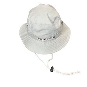 NWT NOS Vintage South Pole Bucket Hat Medium Y2K Southpole Khaki Hat